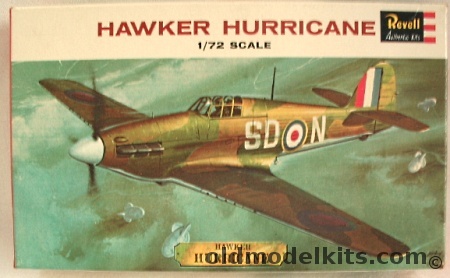 Revell 1/72 Hawker Hurricane, H616-50 plastic model kit